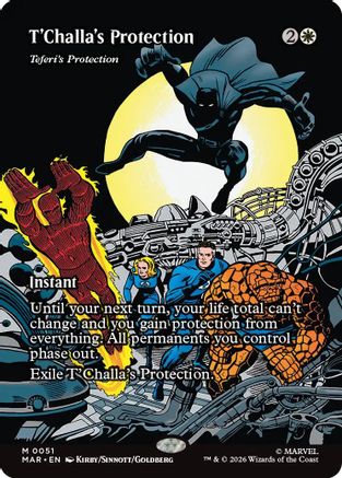 Image of T'Challa's Protection - Teferi's Protection (Borderless) (MAR-051) - Marvel Universe Eternal-Legal