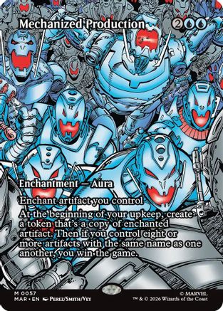 Image of Mechanized Production (Borderless) (MAR-057) - Marvel Universe Eternal-Legal Foil