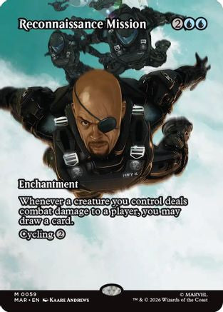 Image of Reconnaissance Mission (Borderless) (MAR-059) - Marvel Universe Eternal-Legal Foil