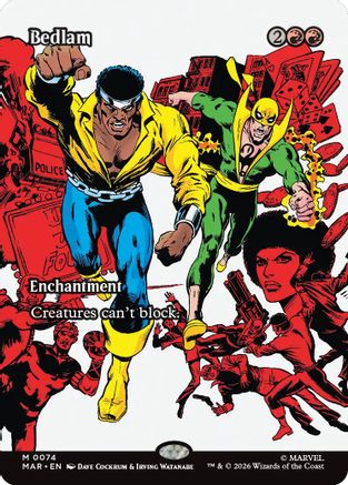 Image of Bedlam (Borderless) (MAR-074) - Marvel Universe Eternal-Legal Foil