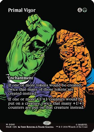 Image of Primal Vigor (Borderless) (MAR-081) - Marvel Universe Eternal-Legal