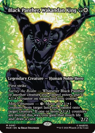 Image of Black Panther, Wakandan King (Borderless) (MAR-087) - Marvel Universe Eternal-Legal