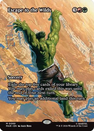 Image of Escape to the Wilds (Borderless) (MAR-089) - Marvel Universe Eternal-Legal