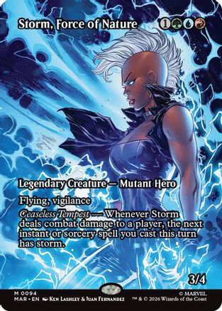 Image of Storm, Force of Nature (Borderless) (MAR-094) - Marvel Universe Eternal-Legal