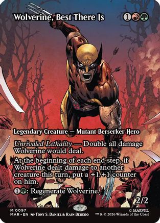 Image of Wolverine, Best There Is (Borderless) (MAR-097) - Marvel Universe Eternal-Legal