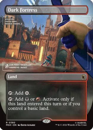 Image of Dark Fortress (Borderless) (MSH-380) - Marvel Super Heroes Foil