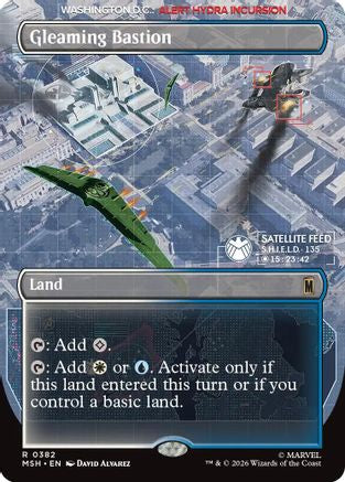 Image of Gleaming Bastion (Borderless) (MSH-382) - Marvel Super Heroes Foil