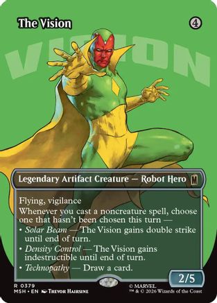 Image of The Vision (Borderless) (MSH-379) - Marvel Super Heroes Foil