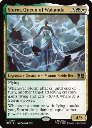 Image of Storm, Queen of Wakanda (Surge Foil) (MSC-097) - Commander: Marvel Super Heroes Foil