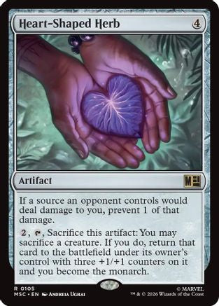 Image of Heart-Shaped Herb (Surge Foil) (MSC-105) - Commander: Marvel Super Heroes Foil