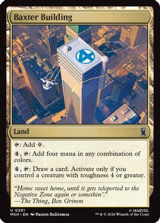 Image of Baxter Building (MSH-261) - Marvel Super Heroes Foil