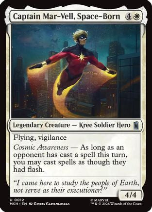 Image of Captain Mar-Vell, Space-Born (MSH-012) - Marvel Super Heroes Foil