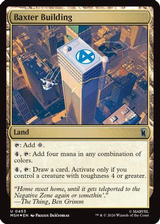 Image of Baxter Building (Surge Foil) (MSH-453) - Marvel Super Heroes Foil