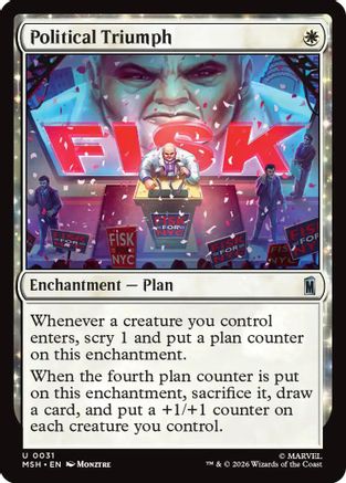 Image of Political Triumph (MSH-031) - Marvel Super Heroes Foil