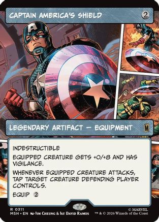 Image of Captain America's Shield (Borderless) (0311) (MSH-311) - Marvel Super Heroes