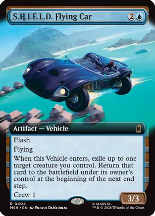 Image of S.H.I.E.L.D. Flying Car (Extended Art) (MSH-404) - Marvel Super Heroes
