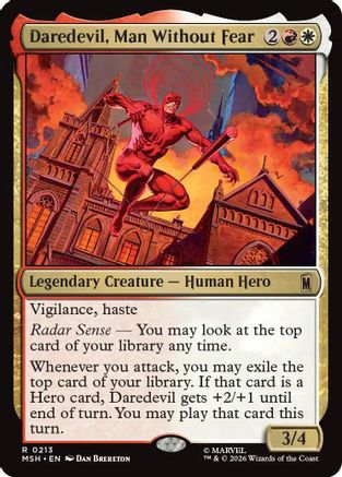 Image of Daredevil, Man Without Fear (MSH-213) - Marvel Super Heroes Foil