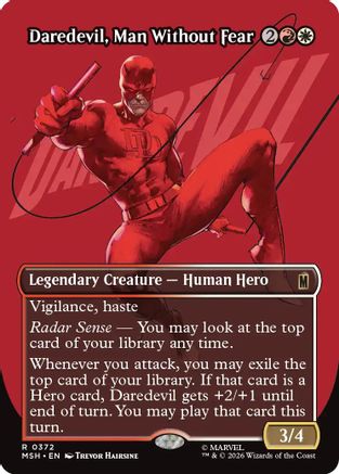 Image of Daredevil, Man Without Fear (Borderless) (0372) (MSH-372) - Marvel Super Heroes