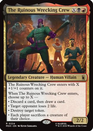 Image of The Ruinous Wrecking Crew (MSH-224) - Marvel Super Heroes