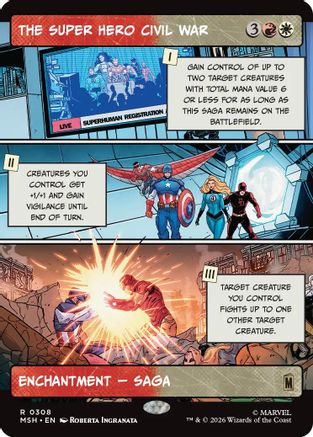 Image of The Super Hero Civil War (Borderless) (MSH-308) - Marvel Super Heroes