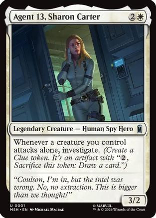 Image of Agent 13, Sharon Carter (MSH-001) - Marvel Super Heroes