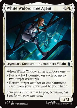 Image of White Widow, Free Agent (MSH-042) - Marvel Super Heroes