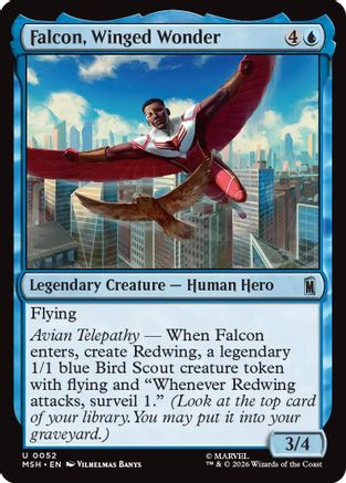 Image of Falcon, Winged Wonder (MSH-052) - Marvel Super Heroes