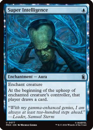 Image of Super Intelligence (MSH-077) - Marvel Super Heroes Foil