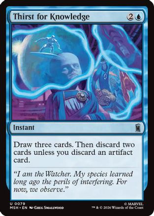 Image of Thirst for Knowledge (MSH-079) - Marvel Super Heroes Foil