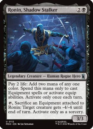 Image of Ronin, Shadow Stalker (MSH-112) - Marvel Super Heroes