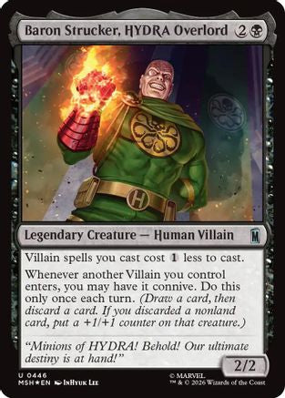 Image of Baron Strucker, HYDRA Overlord (Surge Foil) (MSH-446) - Marvel Super Heroes Foil
