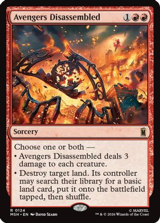 Image of Avengers Disassembled (MSH-124) - Marvel Super Heroes Foil