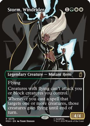 Image of Storm, Windrider (Borderless) (MSH-375) - Marvel Super Heroes