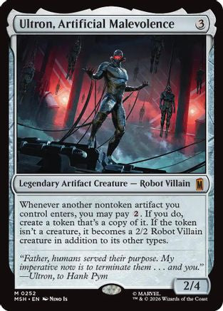 Image of Ultron, Artificial Malevolence (MSH-252) - Marvel Super Heroes