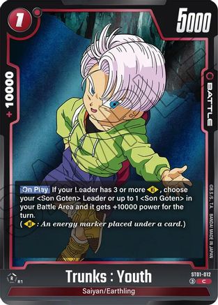 Image of Trunks : Youth - ST01-012 (ST01-012) - Story Booster 01 Holofoil