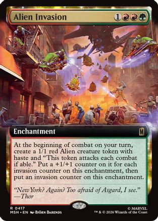 Image of Alien Invasion (Extended Art) (MSH-417) - Marvel Super Heroes