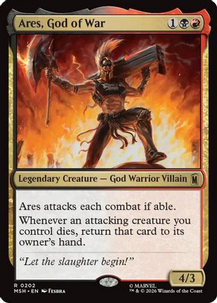 Image of Ares, God of War (MSH-202) - Marvel Super Heroes Foil
