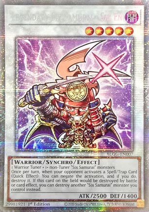 Image of Legendary Six Samurai - Shi En (Starlight Rare) (BLGG-EN007) - Battles of Legend: Glorious Gallery 1st Edition