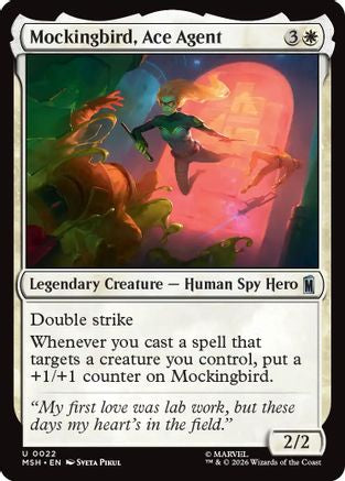 Image of Mockingbird, Ace Agent (MSH-022) - Marvel Super Heroes Foil