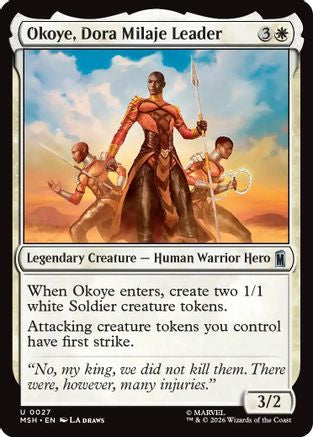 Image of Okoye, Dora Milaje Leader (MSH-027) - Marvel Super Heroes Foil