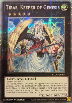 Image of Tiras, Keeper of Genesis (Starlight Rare) (BLGG-EN094) - Battles of Legend: Glorious Gallery 1st Edition