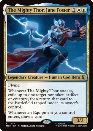 Image of The Mighty Thor, Jane Foster (MSH-222) - Marvel Super Heroes Foil