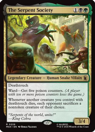 Image of The Serpent Society (MSH-226) - Marvel Super Heroes Foil
