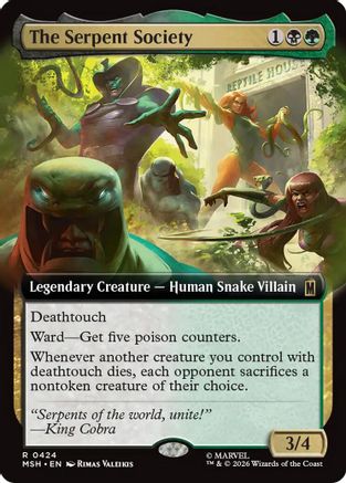 Image of The Serpent Society (Extended Art) (MSH-424) - Marvel Super Heroes Foil