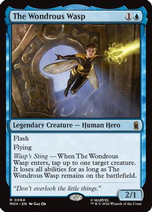 Image of The Wondrous Wasp (MSH-084) - Marvel Super Heroes Foil