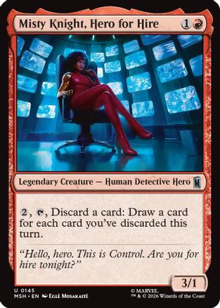 Image of Misty Knight, Hero for Hire (MSH-145) - Marvel Super Heroes Foil