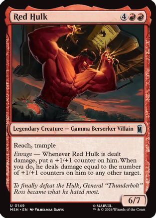 Image of Red Hulk (MSH-149) - Marvel Super Heroes