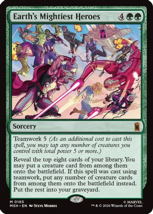 Image of Earth's Mightiest Heroes (MSH-165) - Marvel Super Heroes Foil