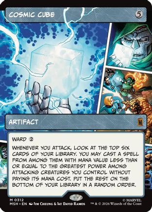 Image of Cosmic Cube (Borderless) (0312) (MSH-312) - Marvel Super Heroes