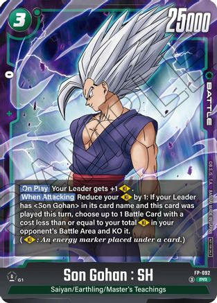 Image of Son Gohan:SH - FP-092 (Ultimate Battle 2026 Vol. 3) (FP-092) - Tournament and Championship Promos Holofoil